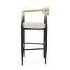 Christopher Knight Home Set of 2 30" Elmore Barstools Beige/Black/Gold - 4 of 4