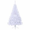 vidaXL Artificial Half Christmas Tree White PVC, Steel 59.1 in high - White 5 x 3 ft - 3 of 4