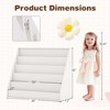 Costway 5 Tier Kids Bookshelf with Anti-Tipping Device Kids-friendly Height for Bedroom White - 3 of 4