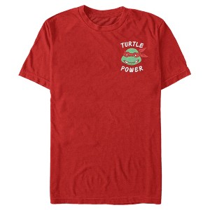 Men's Teenage Mutant Ninja Turtles Raphael Turtle Power T-Shirt - 1 of 4