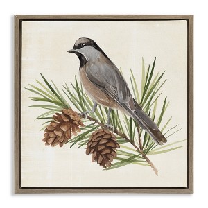 Stupell Industries Bird on Pine Tree, 18" x 18" - 1 of 4