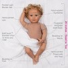 Paradise Galleries Reborn Toddler Girl Doll Lovey, 20 inch with Medium Skin Tone, Light Blonde Hair and Blue Eyes, Made in SoftTouch Vinyl - 4 of 4
