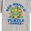 Boys' - Teenage Mutant Ninja Turtles - Red White Turtle Power Short Sleeve Graphic T-Shirt - 2 of 4