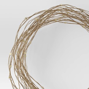 10.5' 30ct. Battery Operated LED Dewdrop Fairy String Lights Bright White with Wire - Room Essentials™ - 1 of 4