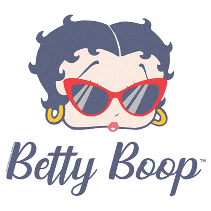 Women's Betty Boop Red Sunglasses Betty T-Shirt, 2 of 4