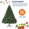 Artificial Christmas Tree with 750 Branch Tips, Hinged Spruce Design & Metal Foldable Base, Easy Assembly Holiday Decoration - 4 of 4