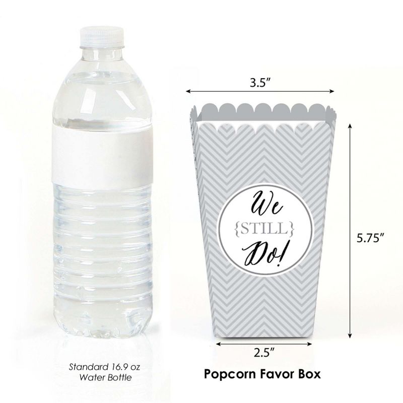 Big Dot of Happiness We Still Do - Wedding Anniversary Party Favor Popcorn Treat Boxes - Set of 12, 2 of 5