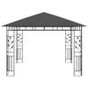 vidaXL Gazebo with Mosquito Net 9.8'x9.8'x9' Anthracite 0.6 oz/ftÂ² - 3 of 4