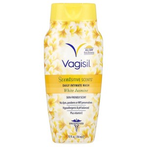 Vagisil Scentsitive Scents®, Daily Intimate Wash, White Jasmine, 12 fl oz (354 ml) - 1 of 2