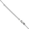 Black Bow Jewelry Rhodium Plated Sterling Silver & CZ Double Teardrop Necklace, 18-20 In - 2 of 4