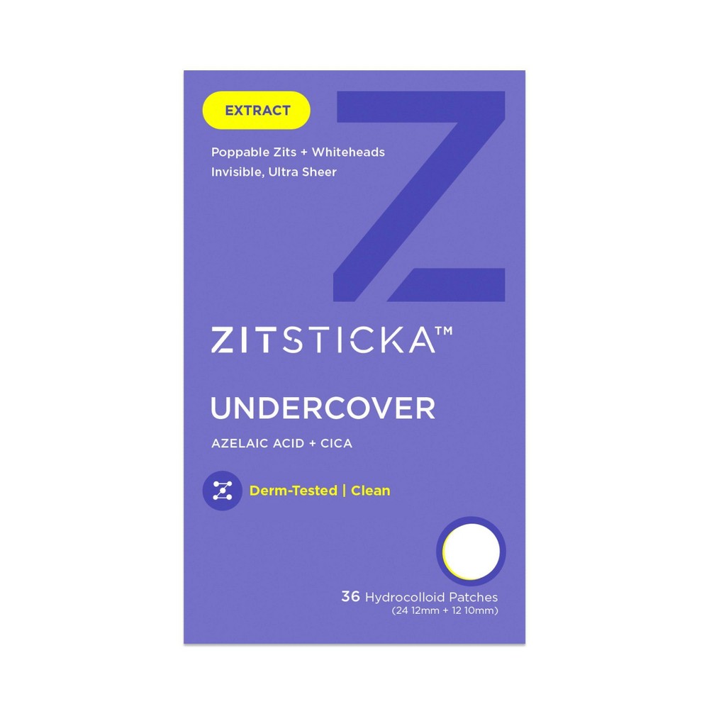 ZitSticka Undercover Ultra Sheer Acne Pimple Patches - 36ct