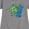 - Teenage Mutant Ninja Turtles - Leo Graphic Short Sleeve Fleece Dress - 2 of 4