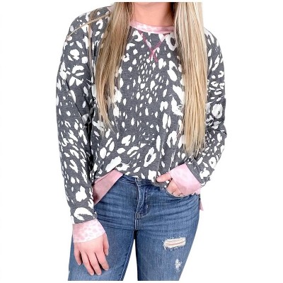 Women's Animal Print Weekender Sweater - honeyme