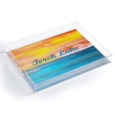 Studio K Originals Torch Lake Sunset Dream Ii Acrylic Tray - Deny