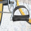 Unique Bargains Exercise Bike Pedals with Straps 1/2 Inch Spindle Cycling Parts 12.7mm Spindle Black 1 Pair - 4 of 4