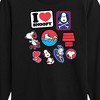 Boys' - Peanuts - I Heart Snoopy Patches Long Sleeve Graphic T-Shirt - 2 of 4