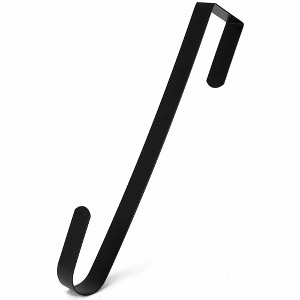 R N' Ds Over Door Wreath Hook - Black - 12" Inches - 1 of 4