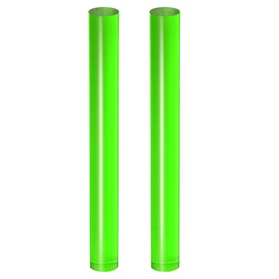 Unique Bargains DIY Crafts Acrylic Round Tube Non-Stick Durable Smooth Clay Roller 2 Pcs