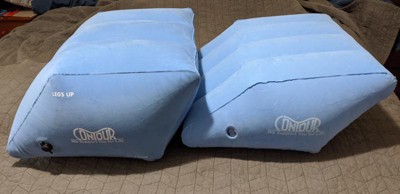 Contour 2-in-1 Deluxe Inflatable Leg Relief Cushion & Back Support Wedge  Pillow