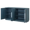 Lyngins Buffet Cabinet with Storage and Adjustable Shelves,Modern Sideboard Cabinet with Silver Handles,Kitchen Cabinet for Living Room,Kitchen - 4 of 4