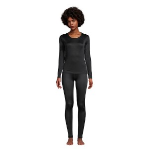 Lands' End Women's Silk Interlock Long Underwear Leggings Pants - 1 of 4