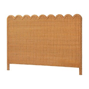 bali & pari Maritza Scalloped Rattan Pitrit Standalone Headboard - 1 of 4