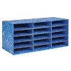 Bankers Box Classroom collection 15-Compartment Literature Organizers 28.5" x 12.375" Blue (3384301) - 3 of 4