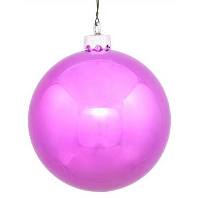 Vickerman 2.75" Shiny Drilled Shatterproof Christmas Ball Ornament - Pink