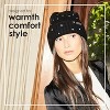 Nicole Miller Women Rhinestone Winter Beanie Hats & Soft Warm Gloves Set - 2 of 4