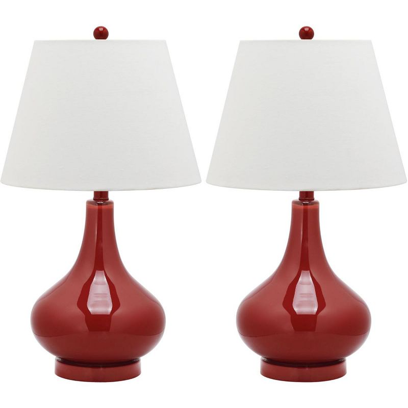 Amy Gourd Glass Lamp (Set of 2)  - Safavieh, 1 of 9