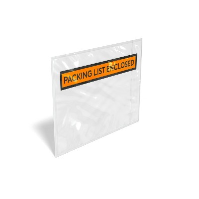 HITOUCH BUSINESS SERVICES "Packing List Enclosed" Envelope 5.5" x 7" Orange 1000/Carton CW56508