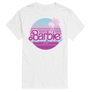 Men's - Barbie - Retro Summer Sunset Short Sleeve Graphic T-Shirt - 1 of 4