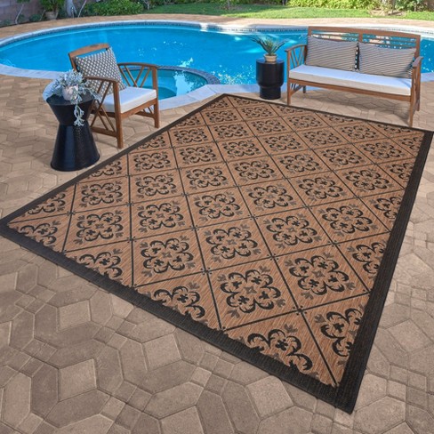 Gertmenian Paseo Bronte Casual Diamond Checker Medallion Brown Black ...