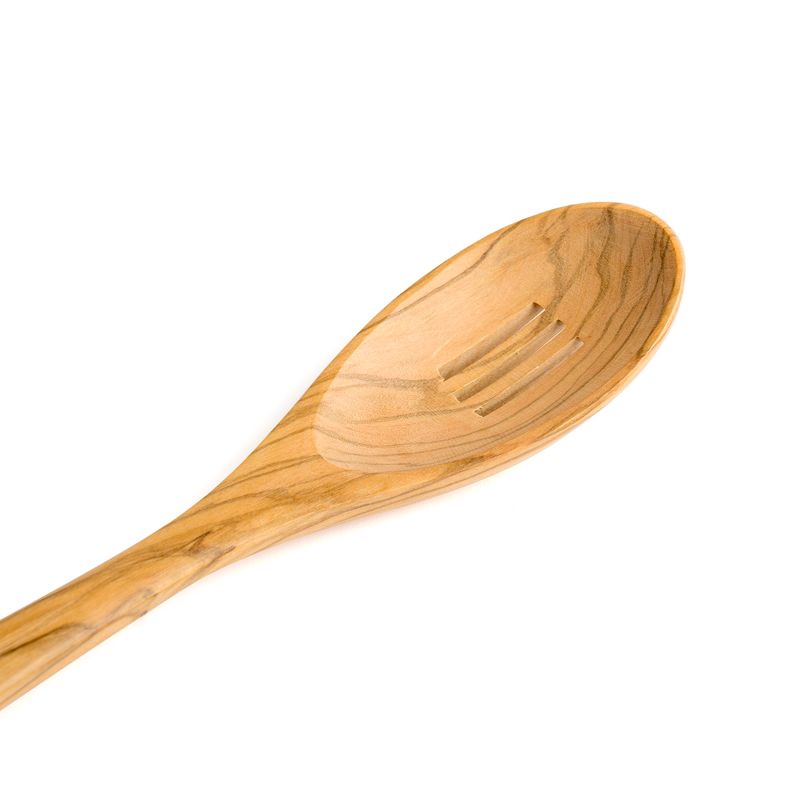 Berard Handcrafted Olive Wood 12 Inch Slotted Spoon, 2 of 6