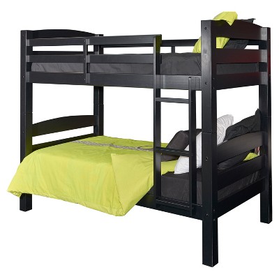 Twin Over Twin Avery Bunk Bed Black - Powell Company