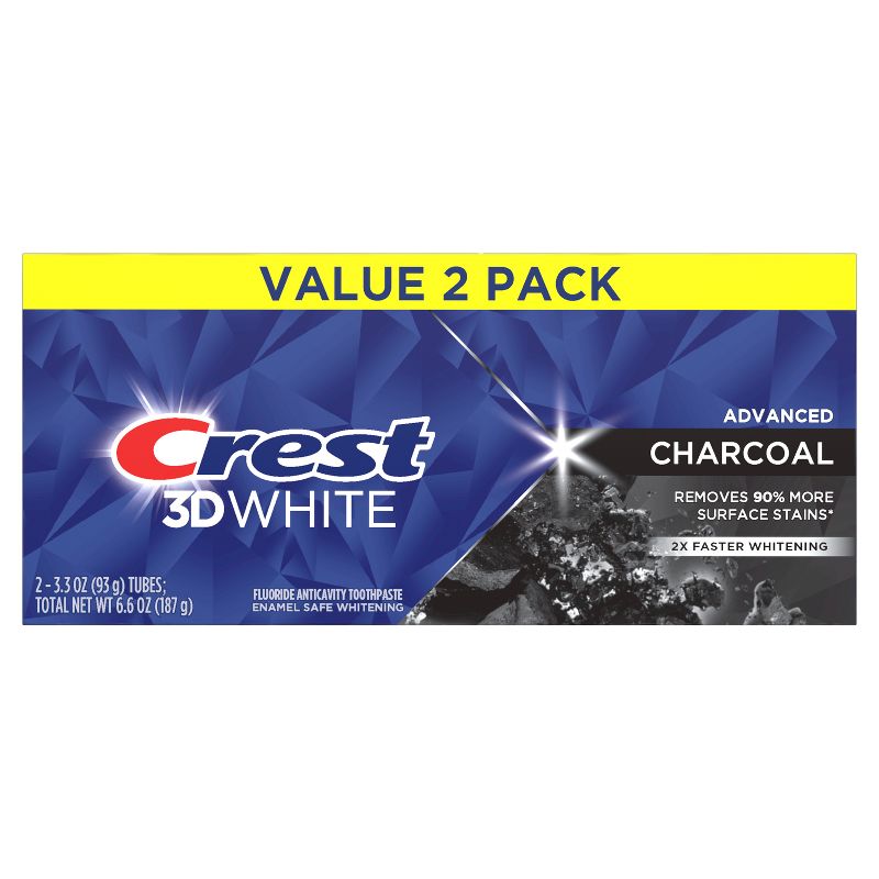Crest 3D White Advanced Charcoal Teeth Whitening Toothpaste, 3 of 13