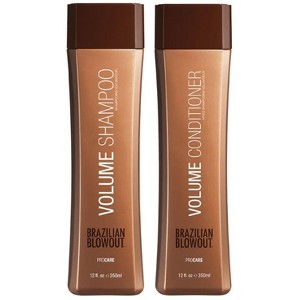 Brazilian Blowout Professionals Acai VOLUME Shampoo (12 oz) + Conditioner (12 oz) Duo Set - Volumizing Hair Kit - 1 of 2