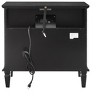 NicBex Nightstand with 2 Drawers and Charging Station,Farmhouse Fluted Pilasters Design End Table with USB Ports and Outlets for Bedroom - 4 of 4
