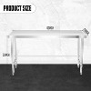 Stainless Steel Table, Kitchen Restaurant Stainless Steel Prep Work Table with Open Base - 2 of 4