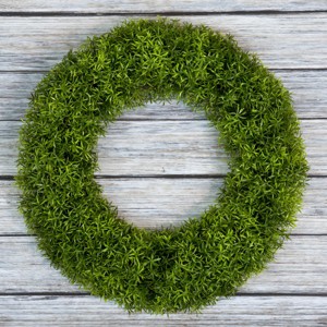 Nature Spring Round UV-Resistant Front Door Wreath - 1 of 4