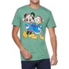 Seven Times Six Disney Men's Mickey Mouse and Donald Duck Funny Christmas T-Shirt Green - 2 of 3
