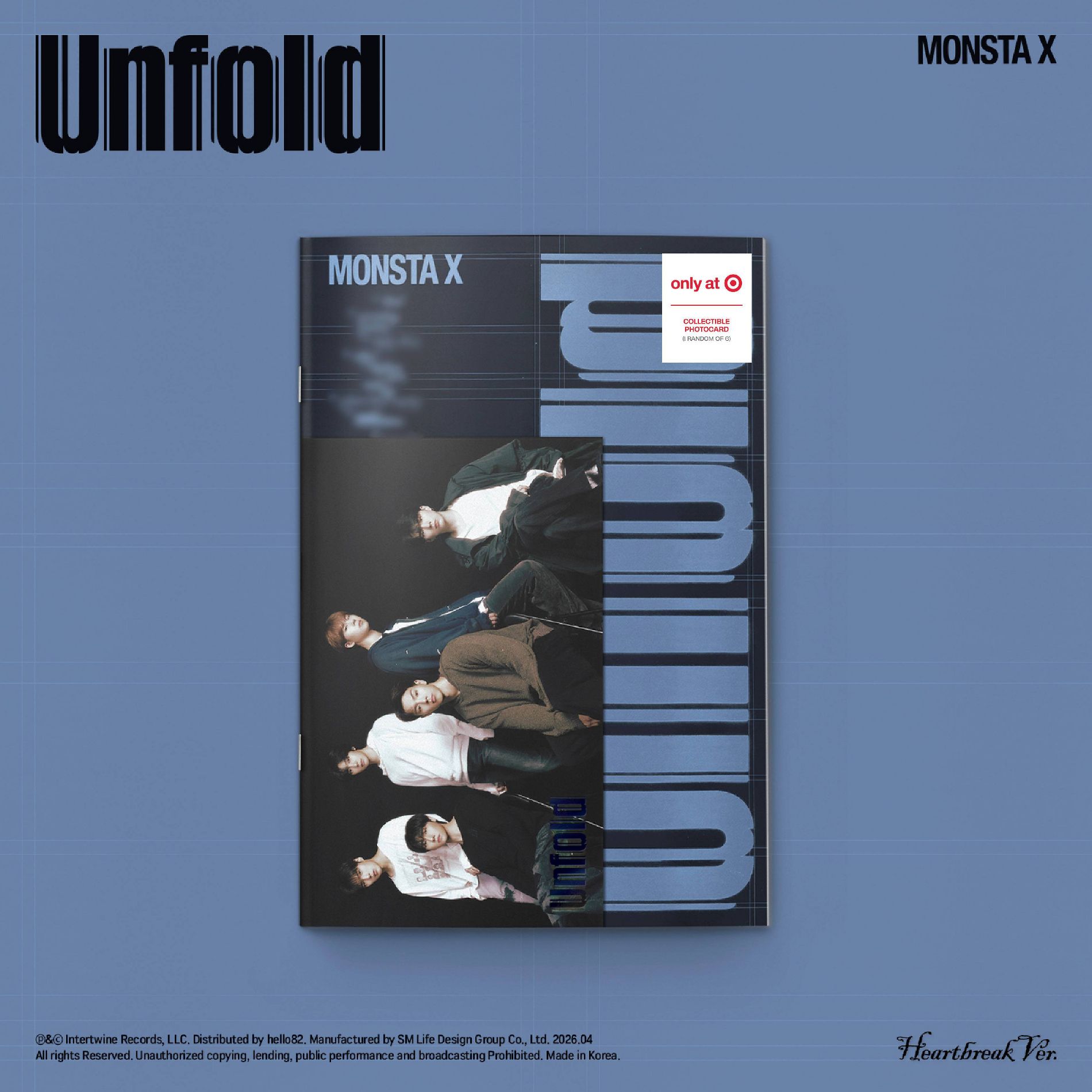 MONSTA X -  Unfold (Heartbreak Ver.) (Target Exclusive, CD)