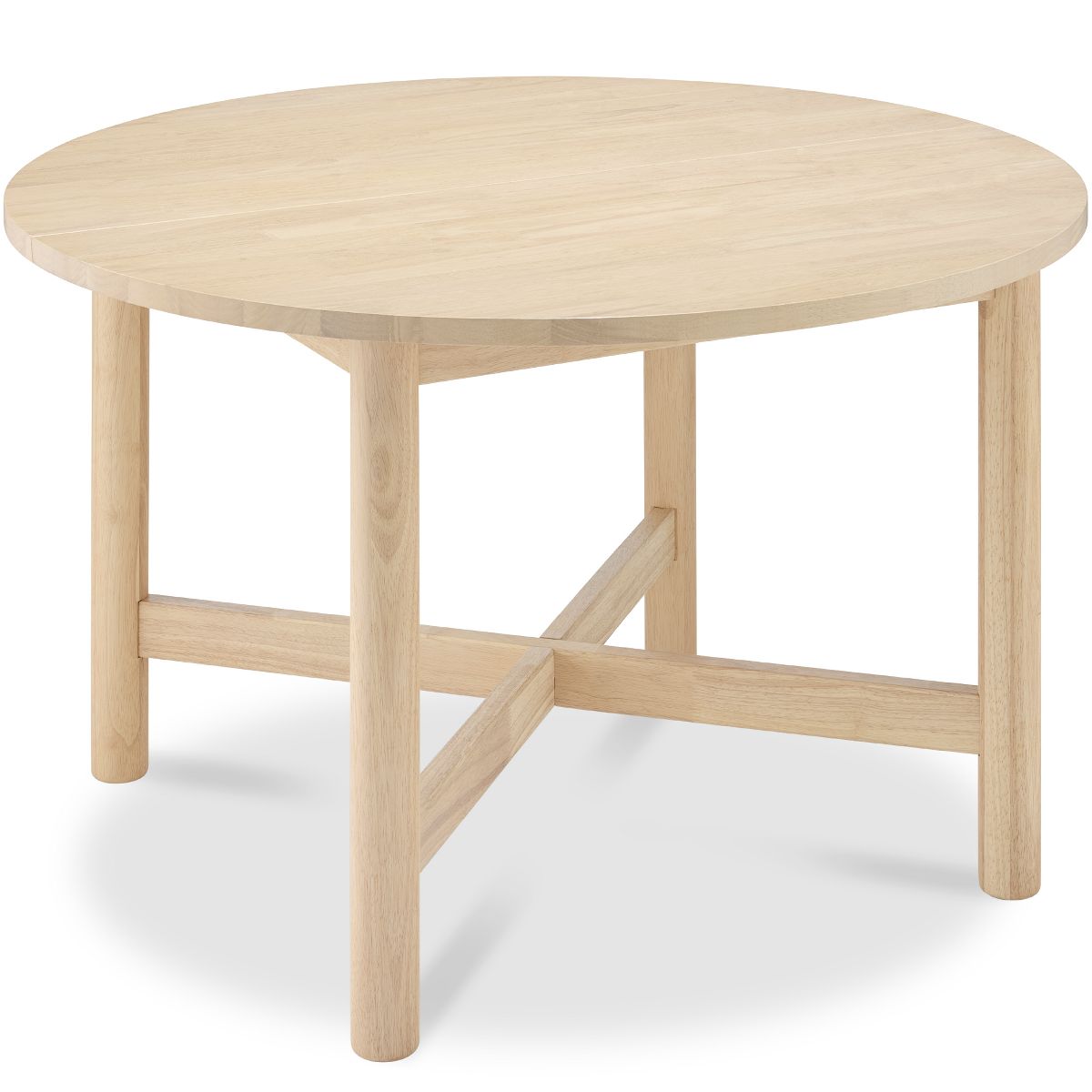 Best Choice Products 47In Round Solid Wood Dining Table, Modern Farmhouse Table For 4, Space Saving, Easy Assembly - Natural - thumbnail 10