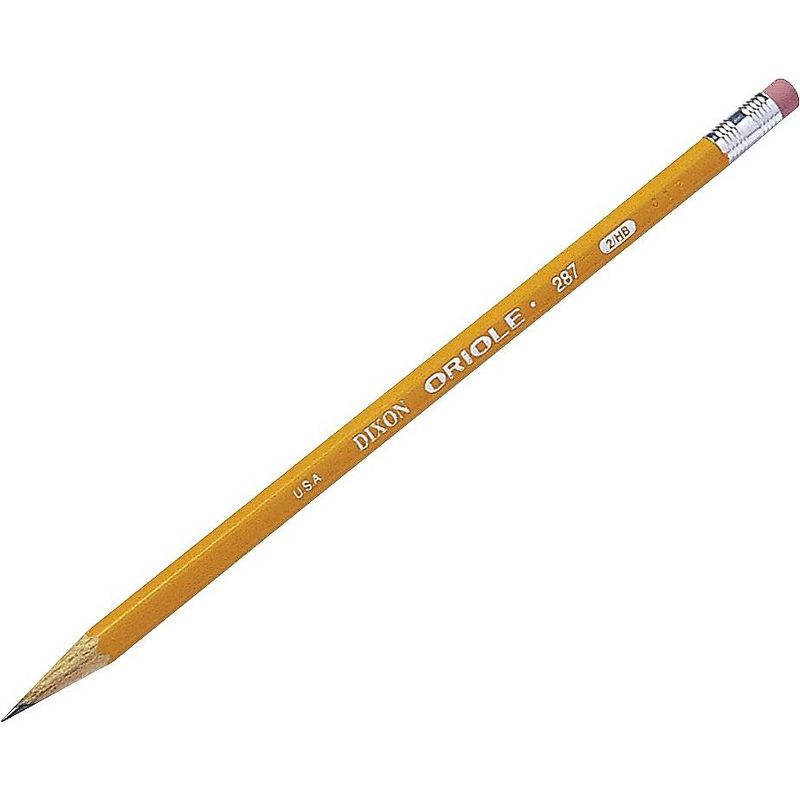 Dixon Oriole Woodcase Pencil F #2.5 Yellow Dozen 12875, 2 of 4