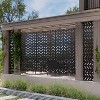 Dovelina Metal Outdoor Privacy Screen Freestanding Room Dividers Patio Decorative Screens - 4 of 4