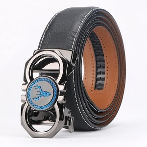 Paaaawaters Genuine Leather Cowhide Men's Belt 1 3/8" for Dress Pants - Adjustable Belt - 1 of 4