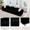 114'' Corduroy Three-Seater Sofa with Solid Wooden Frame,Comfortable and Durable for Living Rooms and Offices - The Pop Home - 3 of 4