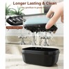 Aoibox Leakproof Soap Dish with Lid & Draining Layer, Shatterproof Travel Bar Soap Holder Case, Portable Toiletries for Camping, Gym, Bathroom - 2 of 4