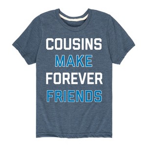Boys' - Instant Message - Cousins Make Forever Friends Short Sleeve Graphic T-Shirt - 1 of 4