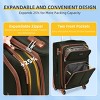 5 Piece Softside Luggage Set with TSA Lock and Spinner Wheels, Lightweight Expandable Suitcases for Family Travel – Cuddlewood - 3 of 4